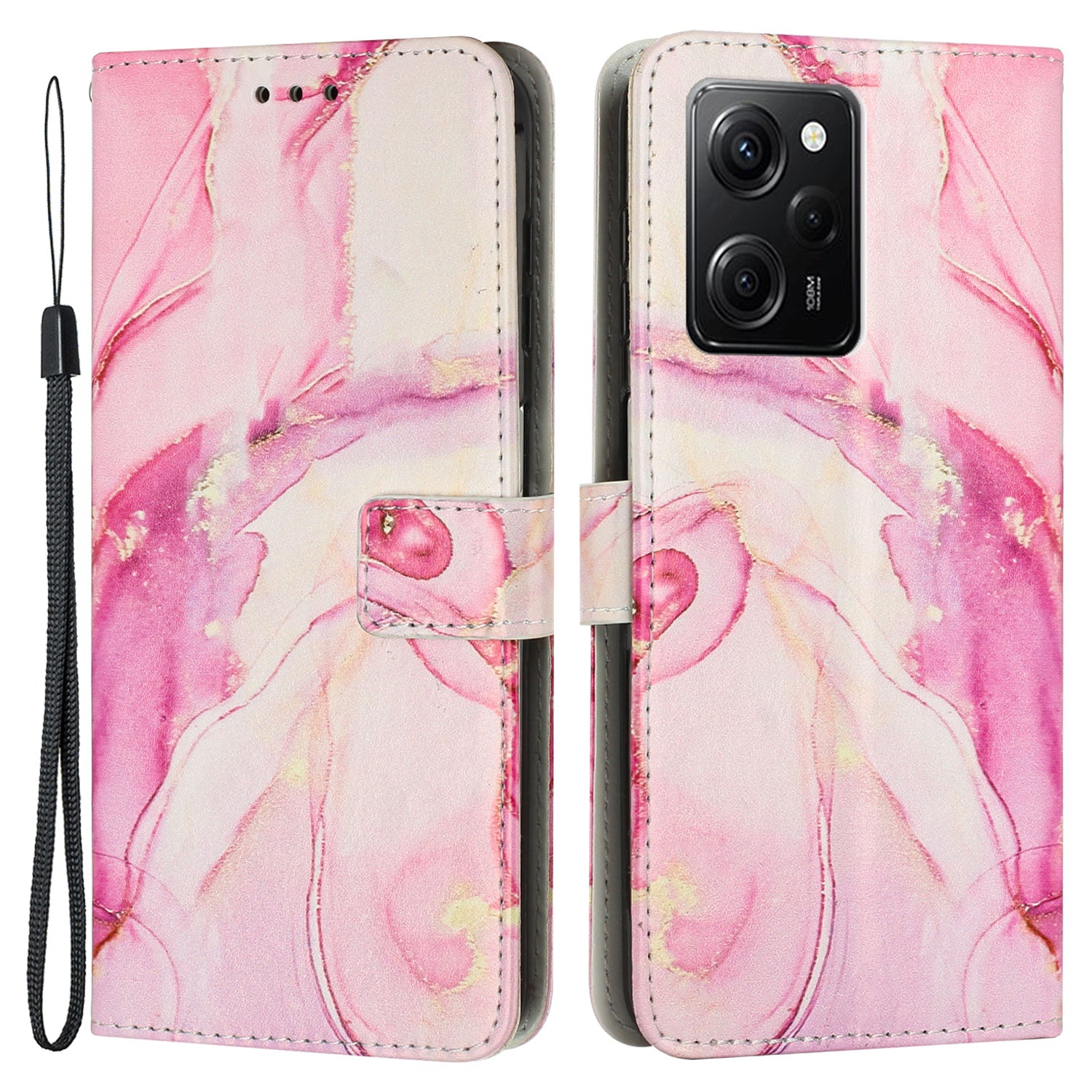 For Xiaomi Redmi Note 12 Pro Speed 5G Poco X5 Pro 5G Marble Pattern Phone Case PU Leather Wallet Stand Cover with Strap For Xiaomi Redmi Note 12 Pro Speed 5G Poco X5 Pro 5G Marble Pattern Phone Case PU Leather Wallet Stand Cover with Strap